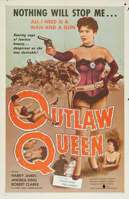 OUTLAW QUEEN box office USA 1957