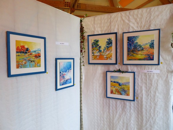 Au Salon d'Automne de Chamesson en 2024, 35 peintres ont présenté 165 tableaux, tous plus beaux les uns que les autres !