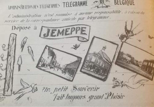 Télégramme Belgique - Jemeppe (photo Bawin Alain sur FaceBook)