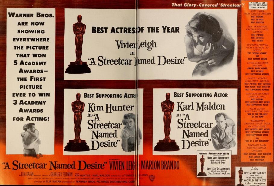 A STREETCAR NAMED DESIRE OSCARS 1952