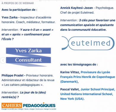 Quelques pistes de réflexion pour préparer au mieux le retour à l'école
