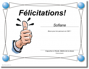 Remise des diplômes !