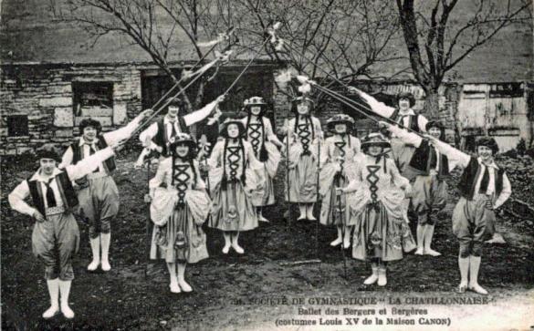 Quelques cartes postales anciennes de la Châtillonnaise Gymnastique