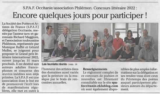 ANNONCES DU CONCOURS