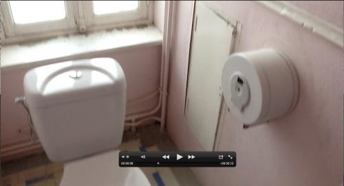 Cloison WC/Escalier, trappe