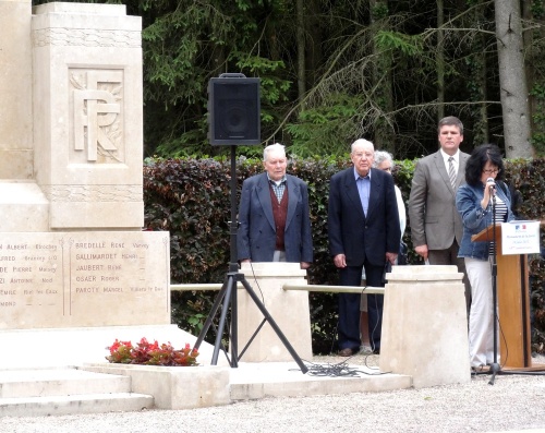 La cérémonie 2012 au Monument de la Forêt à Châtillon sur Seine