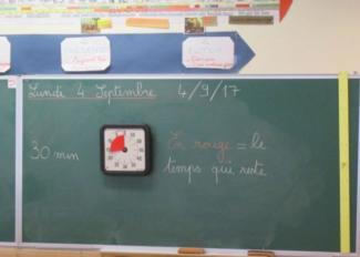 Utilisation d'un time timer en classe