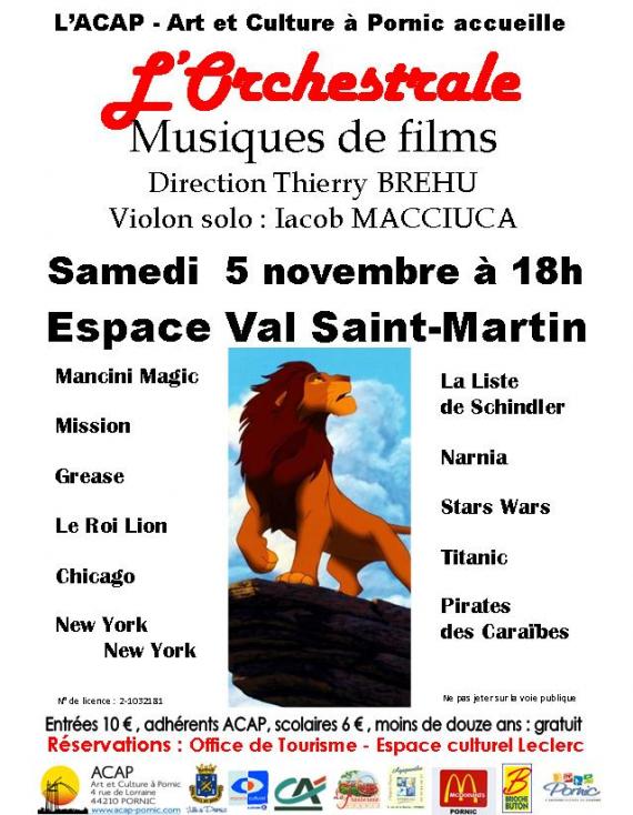 Concert  L'Orchestrale à Pornic avec l'ACAP