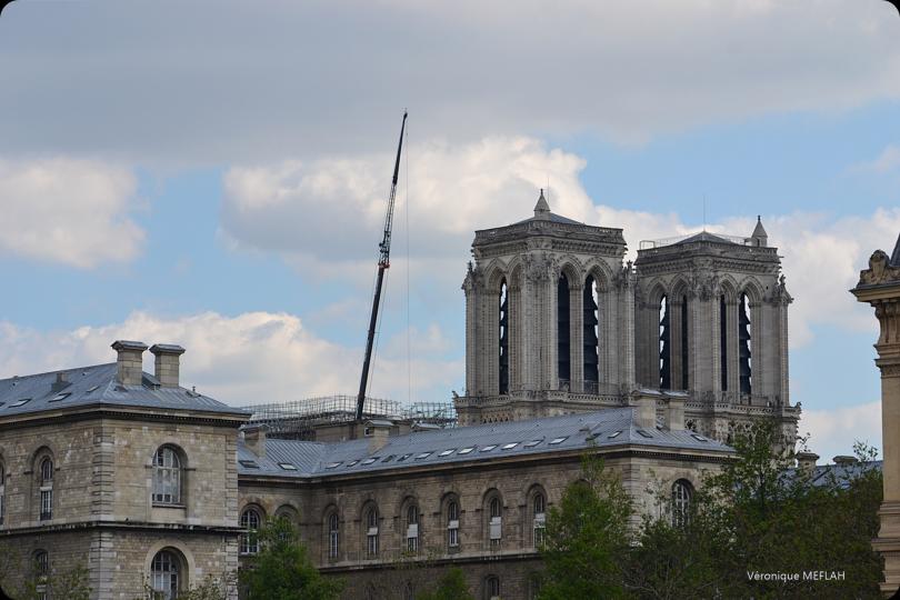 Notre-Dame de Paris : Une bâche pour la protéger de la pluie