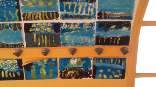 "Nuit étoilée" de Van Gogh vue par les élèves de cp