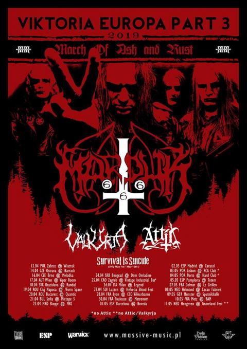 MARDUK + VALKIRJA + ATTIC + SURVIVAL IS SUICIDE - Metz - 10/05/2019