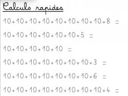 Calculs rapides CP