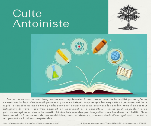 Le Couronnement de l'Œuvre Révélée, Intelligence (p.XXVIII)