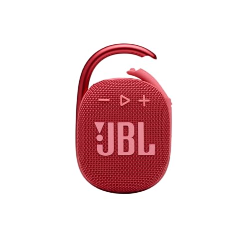 JBL Clip 4 – Mini Haut-Parleur Bluetooth Portable, Grand Son et Basses puissantes, Mousqueton intégré, étanche IP67 et résistant à la poussière, 10 Heures de Lecture, Haut-Parleur pour la Maison,