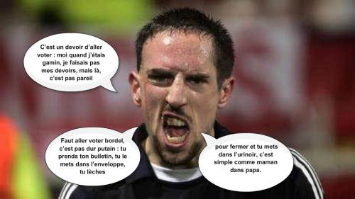 Franck Ribéry demande aux Français d’aller voter 