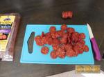 Tarte aux poivrons et chorizo