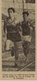 LABADI Boualem 1949-1950 bat son propre Record sur 3000m