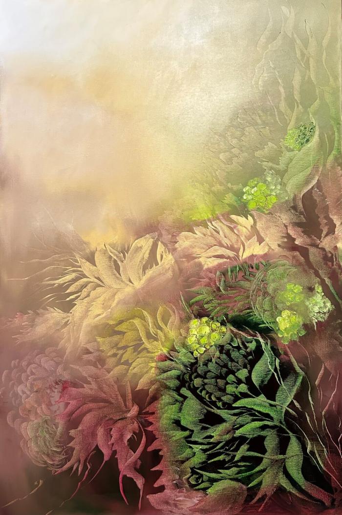 Peinture de ; Ludmila Budanov  peintre chypriote