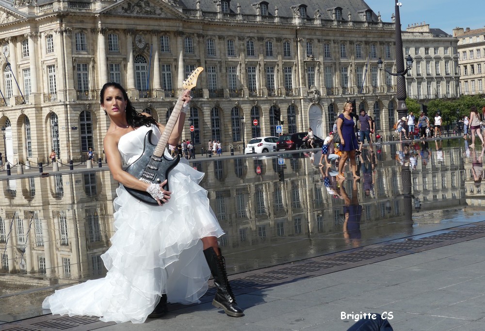 Le miroir d'eau à Bordeaux - été 2016