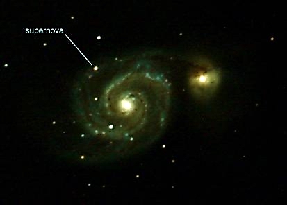 Une supernova dans la galaxie M51