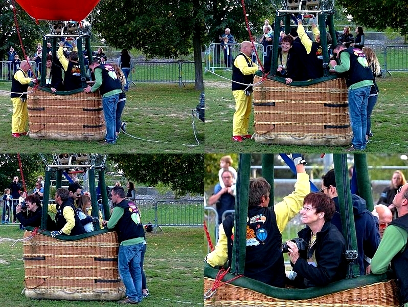 Metz / Montgolfiades 2015 / Quatre baptêmes de montgolfières... 