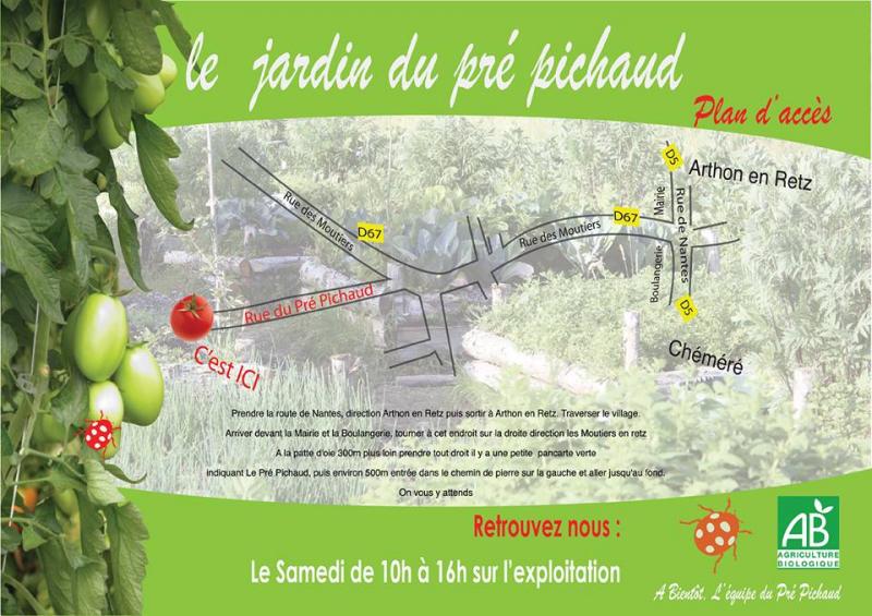 Plan accès Pré Pichaud 