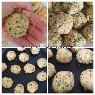 BOULETTES DE COURGETTE AU CARRÉ  FRAIS