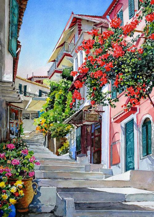 Peinture de : Pantelis Zografos 
