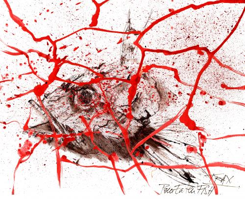 Eaten Fish, dessinateur iranien, camp de Manus Australie Amnesty poisson