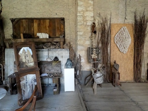 Exposition de sculptures, "Pierres lumineuses" chez Fabien Ansault à Chamesson