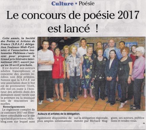 NOTRE CONCOURS DANS LA PRESSE