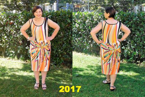 Robe orange style Pucci