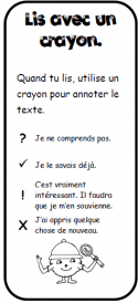 Textes documentaires, lis avec un crayon, dixmois