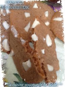 COOKIES NUTELLA,PÉPITES DE CHOCOLAT BLANC