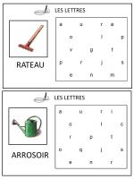 Jeux de langage thème jardin