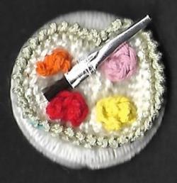 Une nouvelle page à mon carnet : la palette de peintre