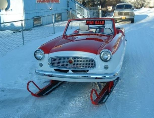 Attention, ca glisse à pied et en voiture!