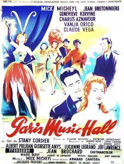 PARIS MUSIC HALL BOX OFFICE FRANCE 1957