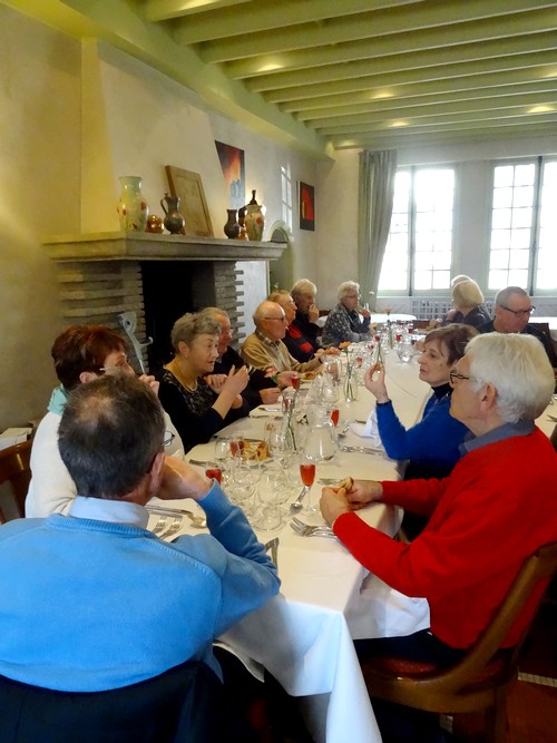 Le repas annuel de la Section-Peinture des amis du Châtillonnais a eu lieu au Restaurant de la Côte d'Or à Châtillon sur Seine