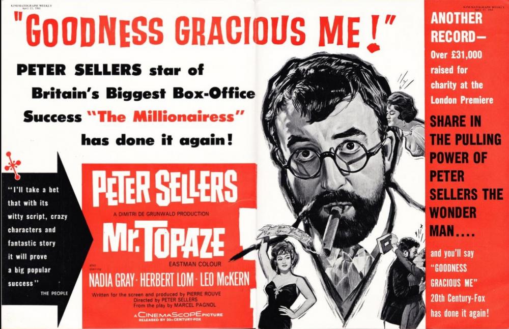 MR.TOPAZE BOX OFFICE USA 1962