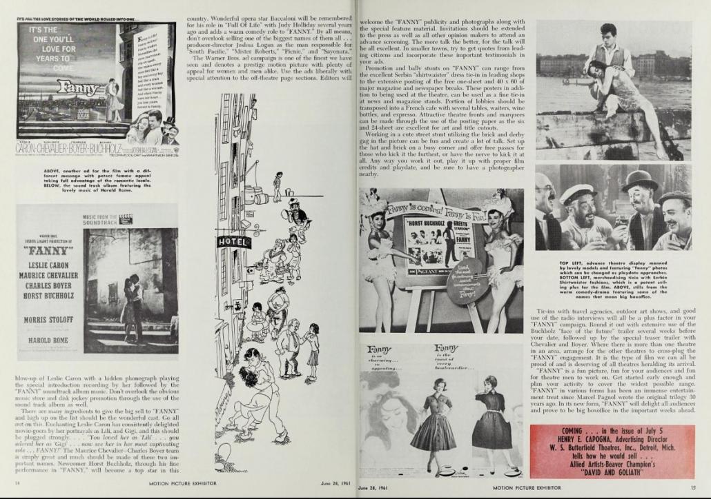 BOX OFFICE USA DU 5 JUILLET 1961 AU 11 JUILLET 1961