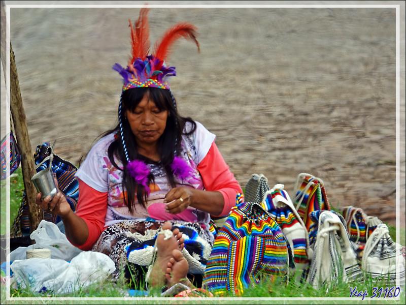 Femme Guarani : ultime photo de ce voyage débuté à Buenos Aires (Argentine) et terminé ici, à Iguaçu (Brésil), via Ushuaïa (Ar), Cape Horn Island (Chili) Puerto Natales (Ch), El Calafate (Ar)