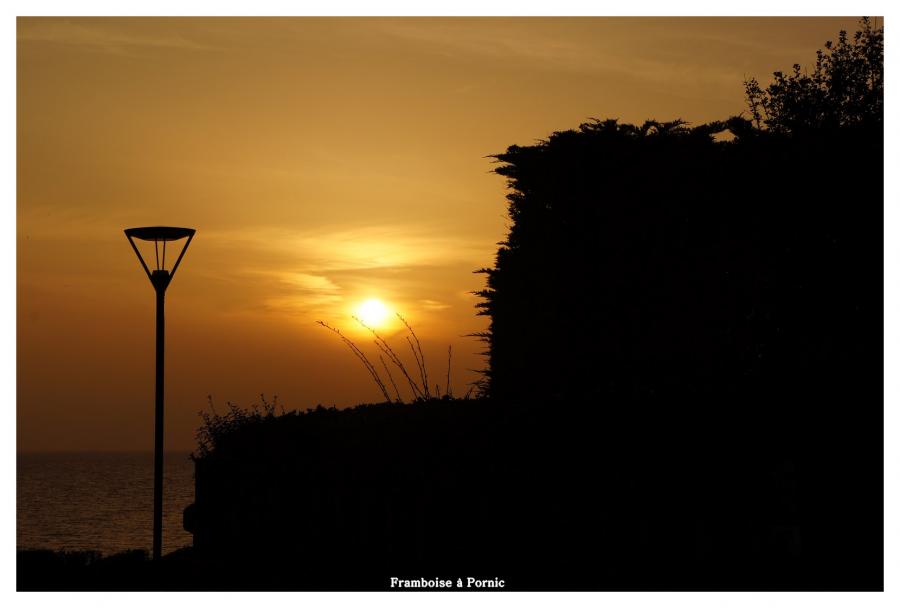 Coucher de soleil sur Pornic