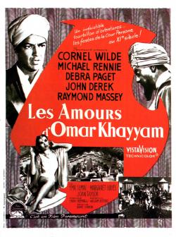 LES AMOURS D' OMAR KHAYYAN  BOX OFFICE FRANCE 1957