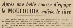 MCA Champion d'Alger du Cross 1947-1948