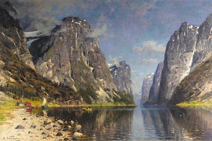 Peinture de    Eilert Adelsteen Normann  peintrre hollandais