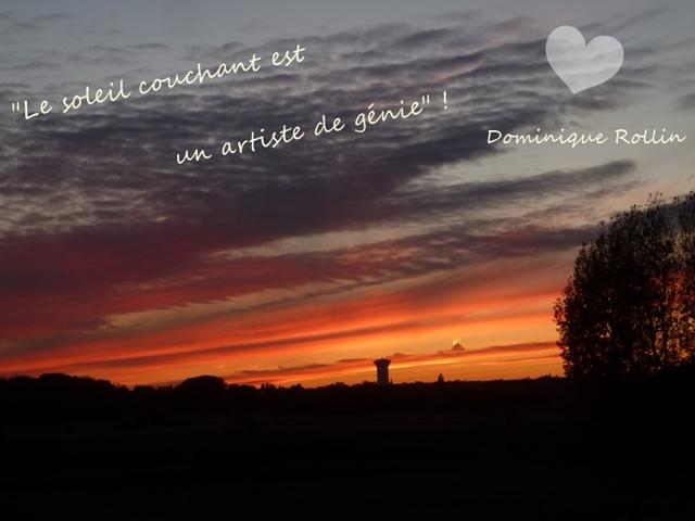 coucher de soleil ...