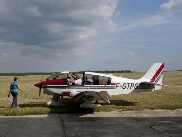 Le Lion's Club Châtillonnais a offert des baptêmes de l'air aux participants d'un concours de dessin