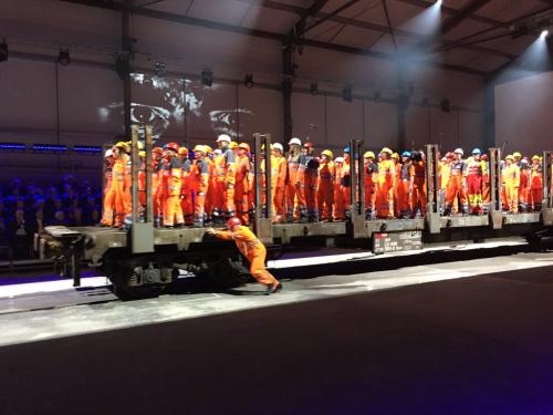 Cérémonie de mise en service officielle du Tunnel du Saint-Gothard en Suisse