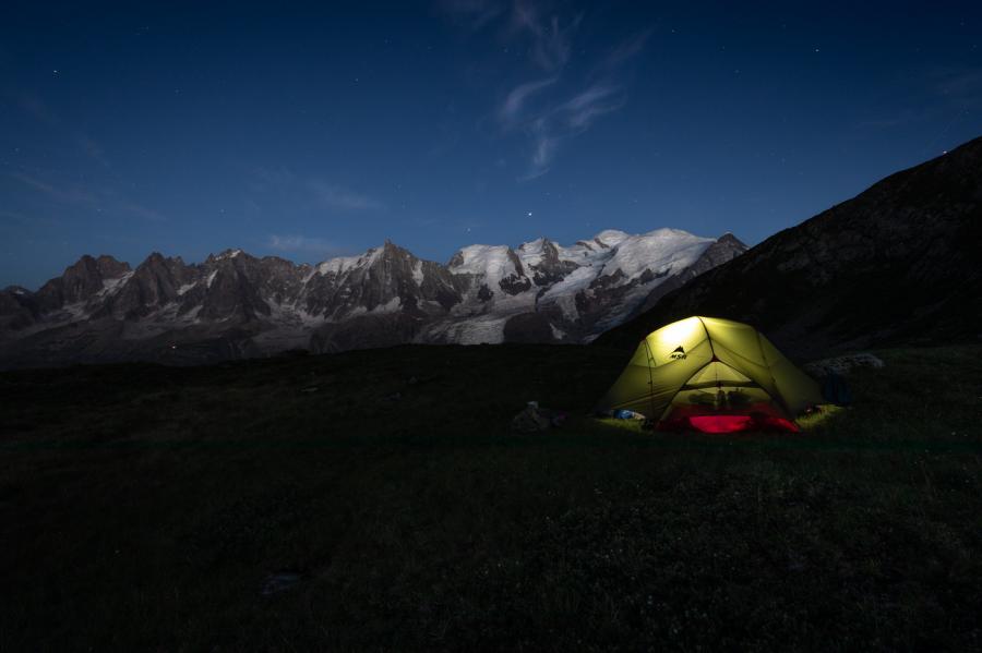 une nuit en montagne